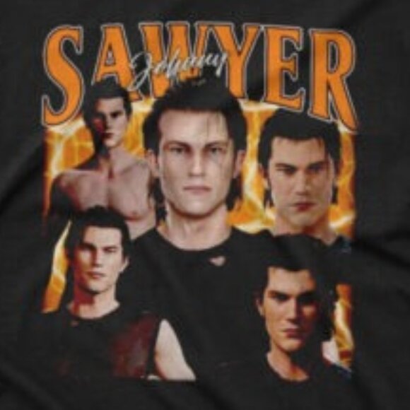 Johnny Sawyer 90s Retro Graphic Music Album Tour Fan T-Shirt 24 - Picture 2 of 5